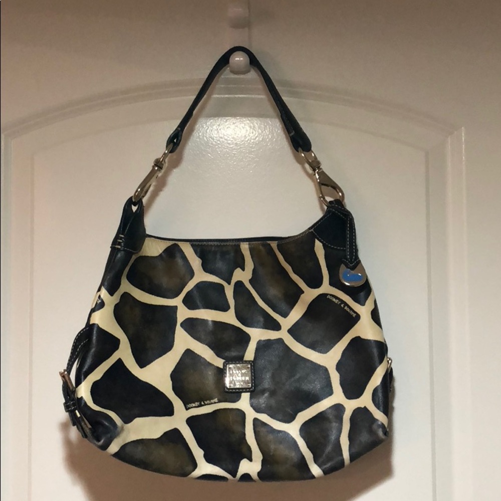Rooney and Bourke giraffe print handbag